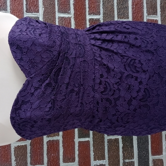 David's Bridal formal mini dress Lacey size 10 - Picture 3 of 5